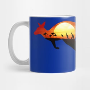 Sunburnt Kangaroo Mug